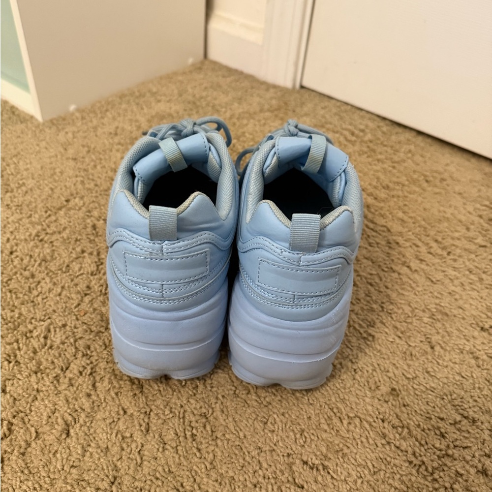 Dolls Kill Light Blue Platform Sneakers - Picture 2 of 3